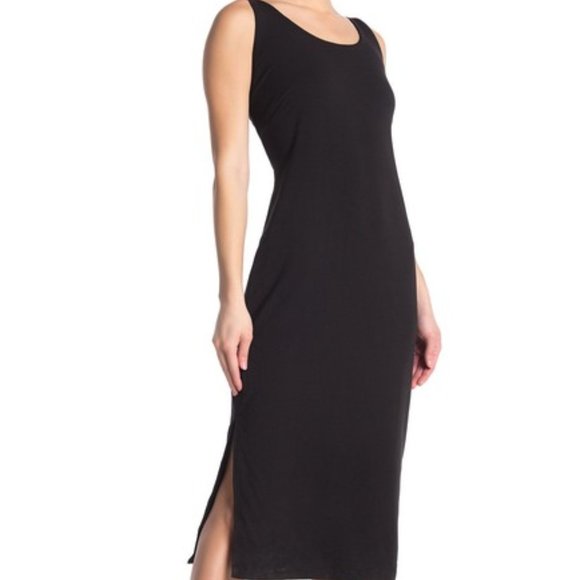 NEW Good American Side Slit Bodycon Midi Dress 0 - Picture 1 of 2